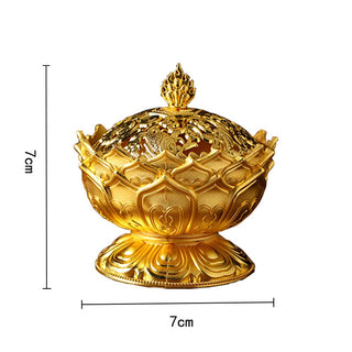 Buddha Gift Tibetan Lotus Shaped Purify Incense Burner