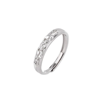 Buddha Gift 925 Sterling Silver PiXiu Balance Adjustable Couple Ring