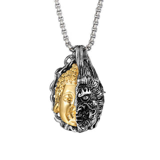 Buddha Gift Half Buddha Half Devil Powerful Necklace