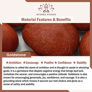 Buddha Gift 108 Mala Beads Goldstone Om Mani Padme Hum Swastika Confidence Bracelet