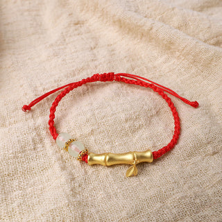 Buddha Gift Bamboo Design Luck Strength Braided Bracelet