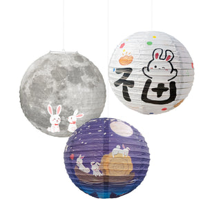 Buddha Gift DIY Rabbit Paper Lantern Lamp Mid-Autumn Festival Lantern Decoration