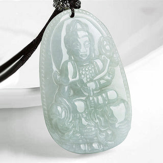 Buddha Gift Chinese Zodiac Natal Buddha Jade Wealth Prosperity Necklace Pendant