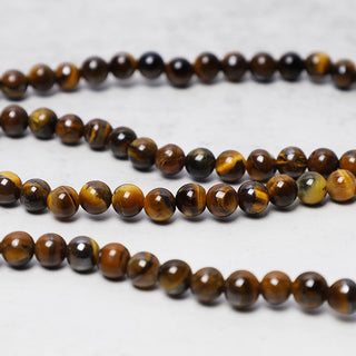 Buddha Gift Tibetan 108 Natural Tiger Eye Gemstone Beads Prayer Mala Bracelet Necklace