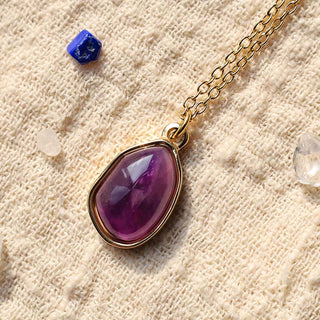 Buddha Gift Natural Green Aventurine Amethyst Rose Quartz Blessing Necklace Pendant