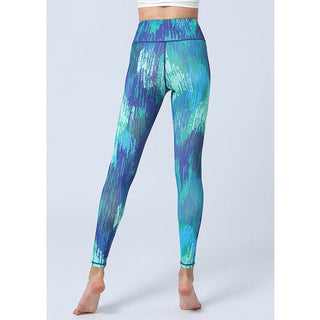 Buddha Gift Leaves Print Pants Sports Fitness Yoga High Waist Leggings Women's Yoga Pants