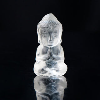 Buddha Gift Various Crystal Amethyst Pink Crystal White Crystal Citrine Buddha Carved Spiritual Healing Necklace Pendant Decoration