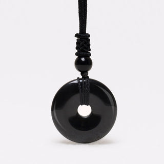 Buddha Gift Lucky Coin Pendant Healing Crystal Gemstone Necklace