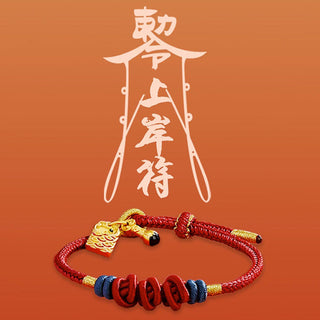 Buddha Gift 925 Sterling Silver Koi Fish Charm Wealth Success Braided Bracelet