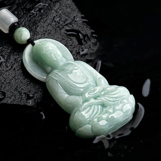 Buddha Gift Amitabha Buddha Jade Amulet Compassion String Necklace