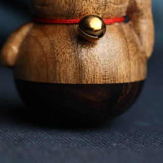 Buddha Gift Mini Lucky Cat Kitten Phoebe Zhennan Wood Blessing Decoration