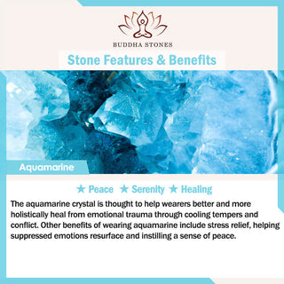 Buddha Gift Inner Peace And Stress Relief Aquamarine Jade Blue Bracelet Bangle Bundle