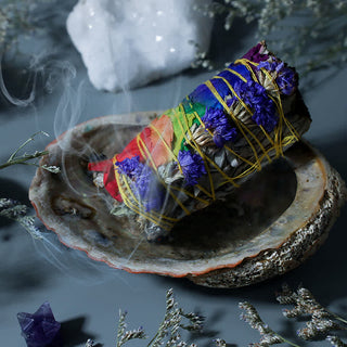 Buddha Gift Colorful Daisy Red Rose Flowers Smudge Stick for Home Cleansing Incense Healing Meditation Smudge Sticks Rituals Set