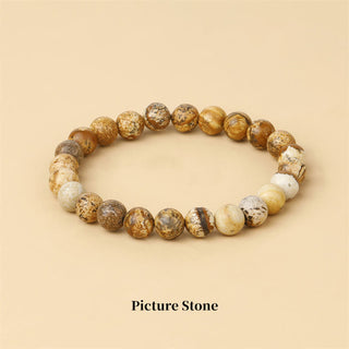 Buddha Gift Natural Stone Quartz Healing Beads Bracelet