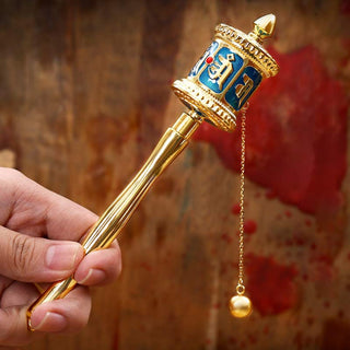 Buddha Gift Tibetan Prayer Wheel Six True Words Blessing Meditation Decoration