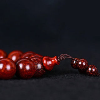 Buddha Gift Tibetan Small Leaf Red Sandalwood Balance Bracelet