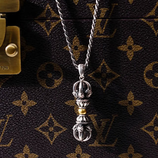 Buddha Gift Tibetan Dorje Vajra Design Wealth Necklace Pendant