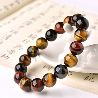 Buddha Gift Natural Tiger Eye Positive Protection Bracelet