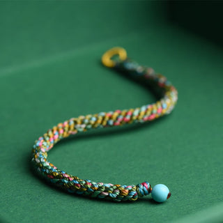 Buddha Gift Colorful Rope Luck Handcrafted Braided Child Adult Bracelet
