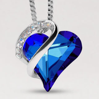 Buddha Gift Love Heart Birthstone Healing Energy Necklace Pendant