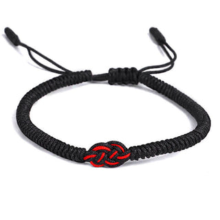 Buddha Gift 2Pcs Tibetan Luck Chinese Knot Protection String Bracelet