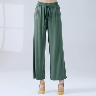 Buddha Gift Loose Modal Drawstring Wide Leg Pants For Yoga Dance