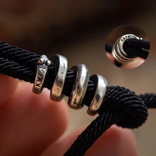 Buddha Gift Tibetan Om Mani Padme Hum Carved Amulet Double Wrap Bracelet