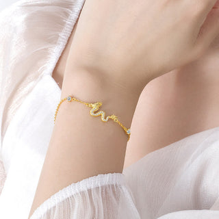 Buddha Gift 925 Sterling Silver Year Of The Dragon Auspicious Golden Dragon Luck Red Rope Chain Bracelet