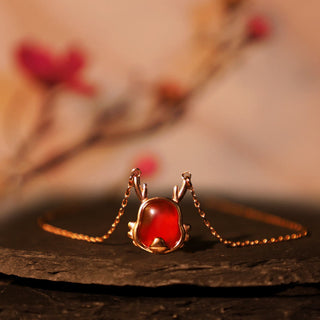❗❗❗A Flash Sale- Buddha Gift 925 Sterling Silver Year of the Dragon Natural Red Agate Dragon Attract Fortune Fu Character Strength Bracelet Necklace Pendant Earrings