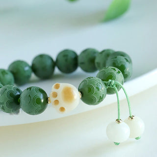 Buddha Gift Bodhi Seed Om Mani Padme Hum Carved Harmony Bracelet