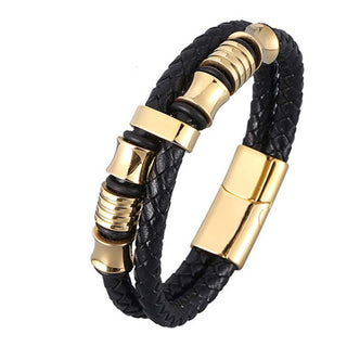 Buddha Gift Layered Leather Weave Fortune Bracelet
