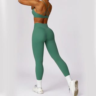 Buddha Gift Women Short Sleeve T-Shirt Top High Waist Leggings Pants For Sports Yoga