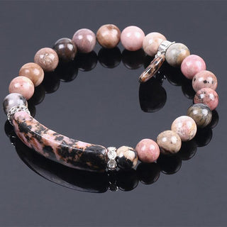 Buddha Gift Natural Quartz Love Heart Healing Beads Bracelet