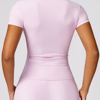 Buddha Gift Women Short Sleeve T-Shirt Top High Waist Leggings Pants For Sports Yoga