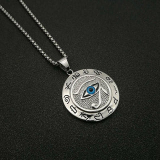 Buddha Gift Eye of Horus Protection Necklace Pendant