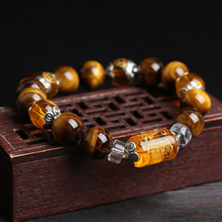 Buddha Gift Tiger Eye Bead Fortune Prosperity Bracelet