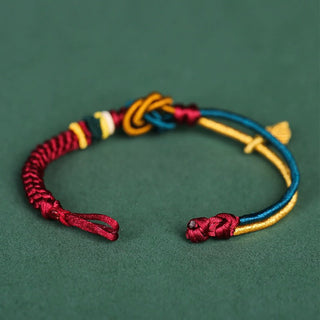 Buddha Gift Tibetan Handmade Mandala Knot Leaf Luck Rope Bracelet