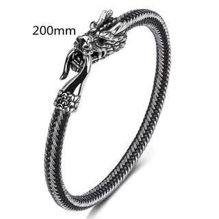 Buddha Gift Dragon Titanium Steel Protection Luck Bracelet