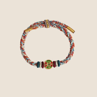 ❗❗❗A Flash Sale- Buddha Gift Colorful Rope Wealth Comes From All Directions Handmade Eight Thread Peace Knot Luck Bracelet