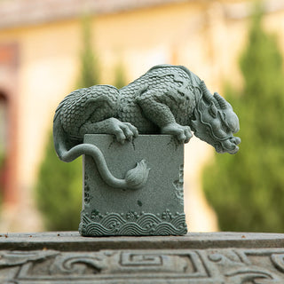 Buddha Gift Feng Shui Standing Sitting Dragon Success Luck Home Decoration