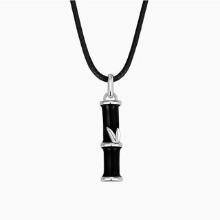 Buddha Gift Bamboo Design Copper Luck Couple Necklace Pendant