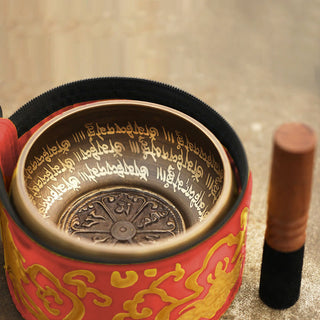 Buddha Gift Tibetan Meditation Sound Bowl Handcrafted for Healing and Mindfulness Singing Bowl Set