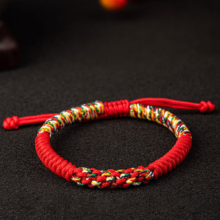 Buddha Gift Tibetan Handmade Colorful King Kong Knot Luck Braid String Bracelet