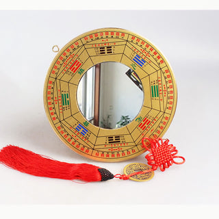Buddha Gift Feng Shui Bagua Map Copper Coin Chinese Knotting Balance Energy Map