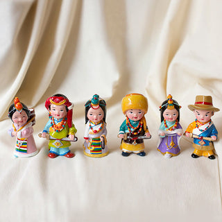 Buddha Gift Hand Painted Tibetan Figures Creative Home Office Car Decoration Ornament