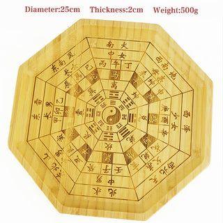 Buddha Gift Feng Shui Bamboo Bagua Map Harmony Energy Map