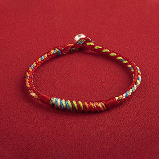 Buddha Gift "May You Be Safe And Lucky In The Year Ahead" Multicolored Bracelet