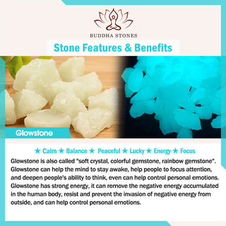 Buddha Gift Tibetan Turquoise Glowstone Luminous Bead Lotus Protection Bracelet