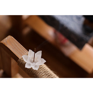 Buddha Gift Mini Lotus Liuli Crystal Healing Meditation Stick Incense Burner