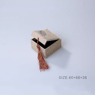 Buddha Gift Lotus Pattern Jewelry Storage Box Gift Box Tassels